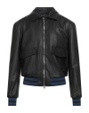 Street Leathers Man Jacket Black Size Xxl Polyester, Polyurethane