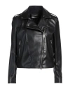 Street Leathers Woman Jacket Black Size S Polyurethane, Viscose