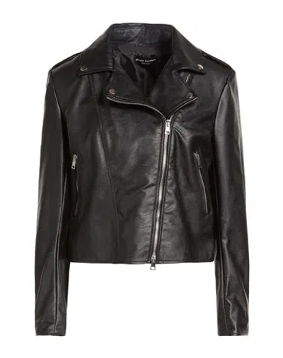Street Leathers Woman Jacket Black Size Xl Polyester, Polyurethane