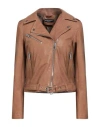 Street Leathers Woman Jacket Brown Size L Leather