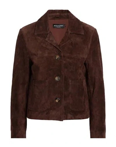 Street Leathers Woman Jacket Chocolate Brown Size Xs Leather