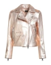 Street Leathers Woman Jacket Gold Size L Leather