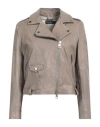 Street Leathers Woman Jacket Grey Size Xl Leather