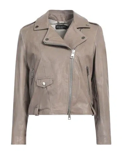 Street Leathers Woman Jacket Grey Size Xl Leather