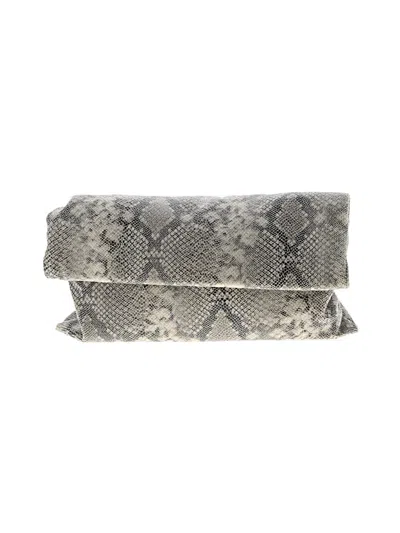 Pre-owned Street Level Clutch In Gray