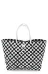 Street Level Swan Tote Bag In Black