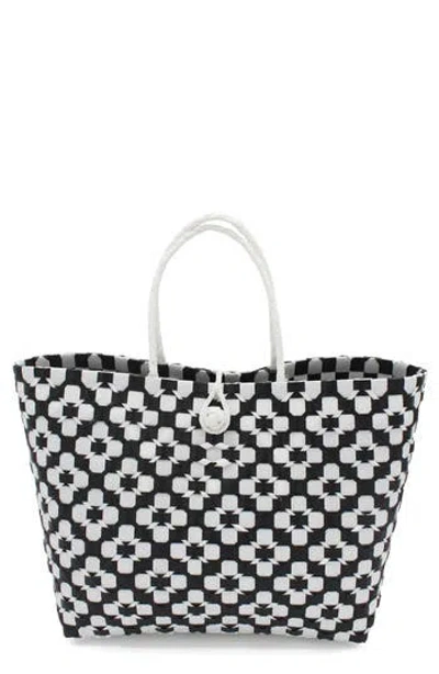 Street Level Swan Tote Bag In Black