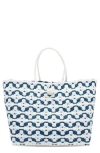 Street Level Swan Tote Bag In Blue
