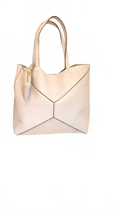 Street Level Women's The Ivory Tote Bag In Beige In Burgundy