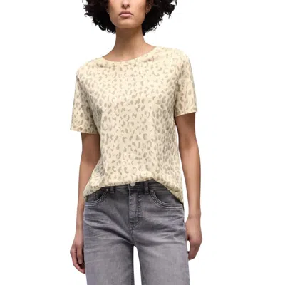 Street One Beige Cotton T-shirt In Neutral