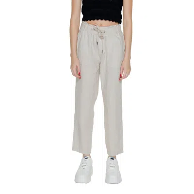 Street One Beige Linen Jeans & Pant In Neutral