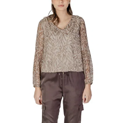 Street One Beige Polyester Blouse In Brown