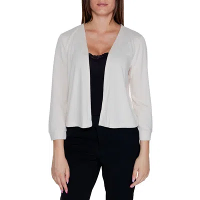 Street One Beige Viscose Cardigan In White