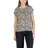 Street One Bicolor Viscose Blouse In Black