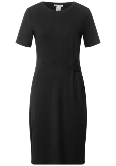 Street One Black Viscose Casual Dress