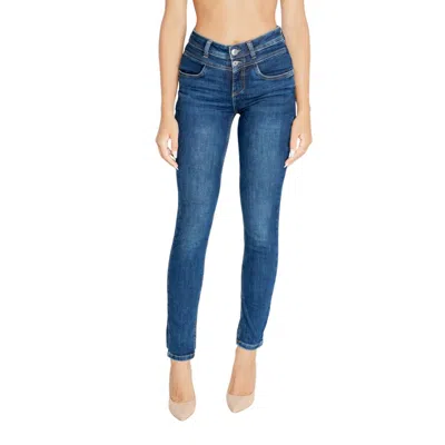 Street One Blue Cotton Mom Jean