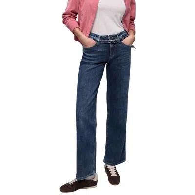 Street One Blue Cotton Relaxed Fit Jeans In Pink