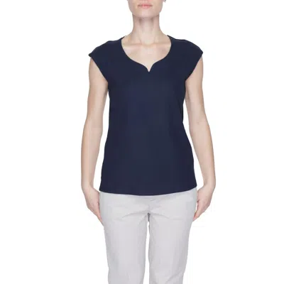 Street One Cotton Tops & Women's T-shirt In Blue
