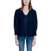 Street One Blue Viscose Cardigan In Blue