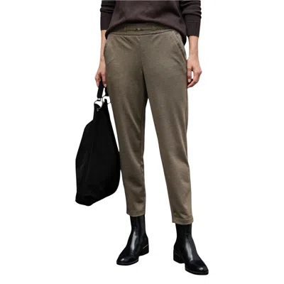 Street One Brown Polyester Casual Pants In Green