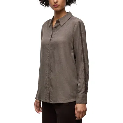Street One Brown Viscose Blouse In Gray