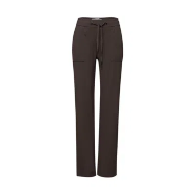 Street One Brown Viscose Casual Pants