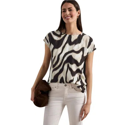 Street One Brown Viscose T-shirt In Multi