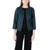 Street One Green Modal Jackets & Coat In Blue