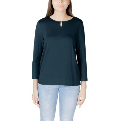 Street One Green Viscose Long Sleeve In Blue