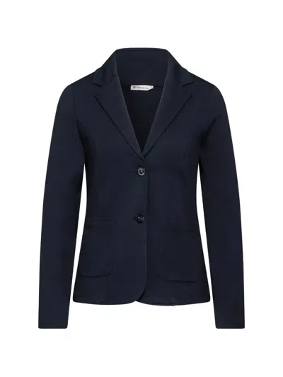 Street One Notched-collar Patch-pocket Blazer In Blue