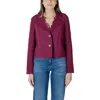 Street One Purple Viscose Parka In Burgundy