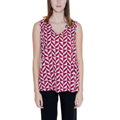 Street One Red Viscose Tops & T-shirt In Multi