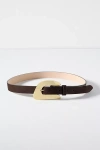 Streets Ahead Asher Shaped Buckle Belt In Black