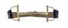 Streets Ahead Black Equestrian Belt W/gold Buckle In Gold