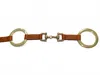 Streets Ahead Brass Rings Belt In Tan In Multi
