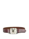 Streets Ahead Casey Leather Belt In Brown