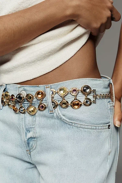 Streets Ahead Chain Link Wrap Belt In Gold