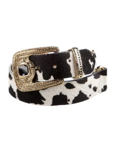 Pre-owned Streets Ahead Fur Waist Belt In Multi