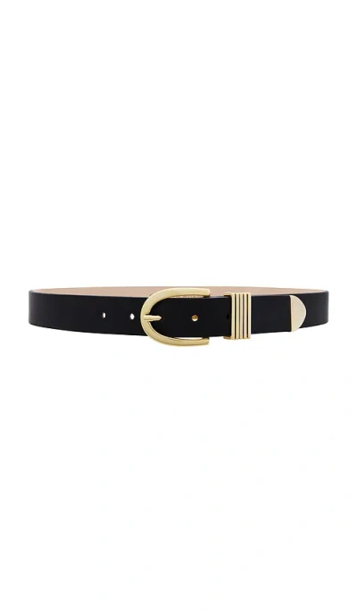 Streets Ahead Gold Finish Belt In 黑色