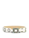 Streets Ahead Iris Concho Belt In White