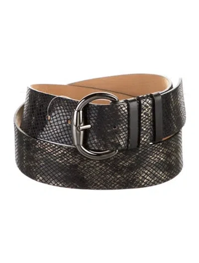 Pre-owned Streets Ahead Leather Belt In Black