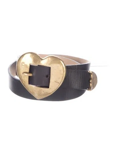 Pre-owned Streets Ahead Leather Belt In Black