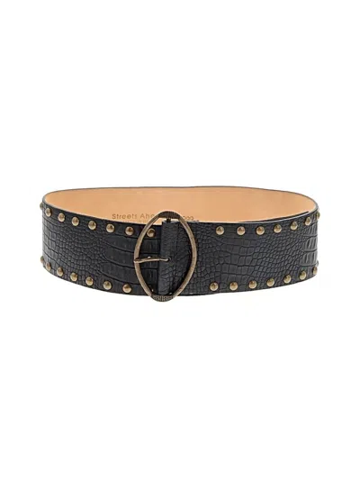 Pre-owned Streets Ahead Leather Belt In Black