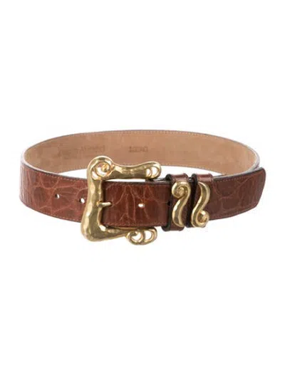 Pre-owned Streets Ahead Leather Belt In Brown