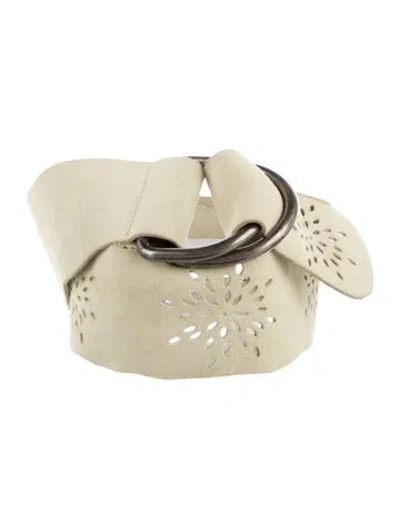 Pre-owned Streets Ahead Leather Belt In Neutral