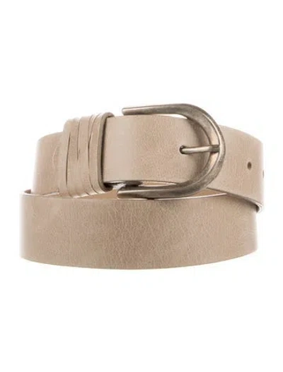 Pre-owned Streets Ahead Leather Belt In Neutral