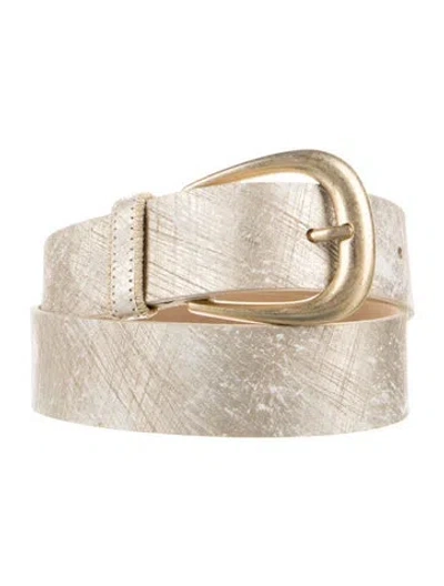 Pre-owned Streets Ahead Leather Belt In Neutral