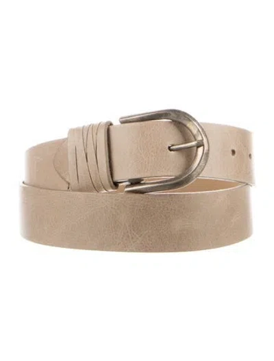 Pre-owned Streets Ahead Leather Belt In Neutral