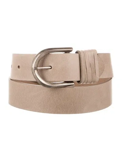 Pre-owned Streets Ahead Leather Belt In Neutrals
