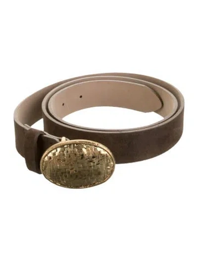 Pre-owned Streets Ahead Leather Belt In Neutrals